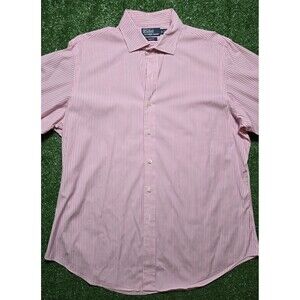 Polo by Ralph Lauren Dress Button Up Shirt Custom Fit 'Pink' (Men's 17 | 43)